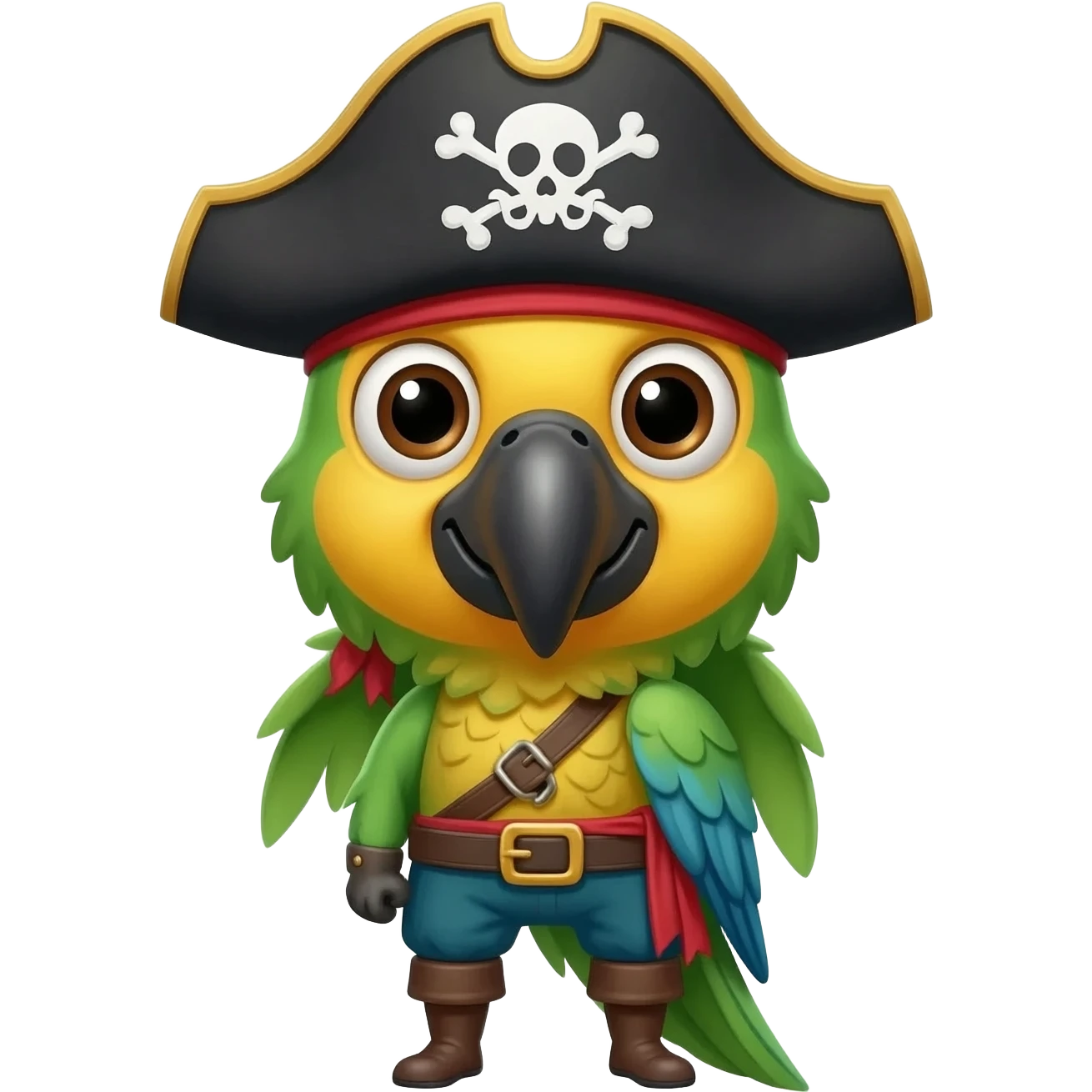pirate and parrot emoji