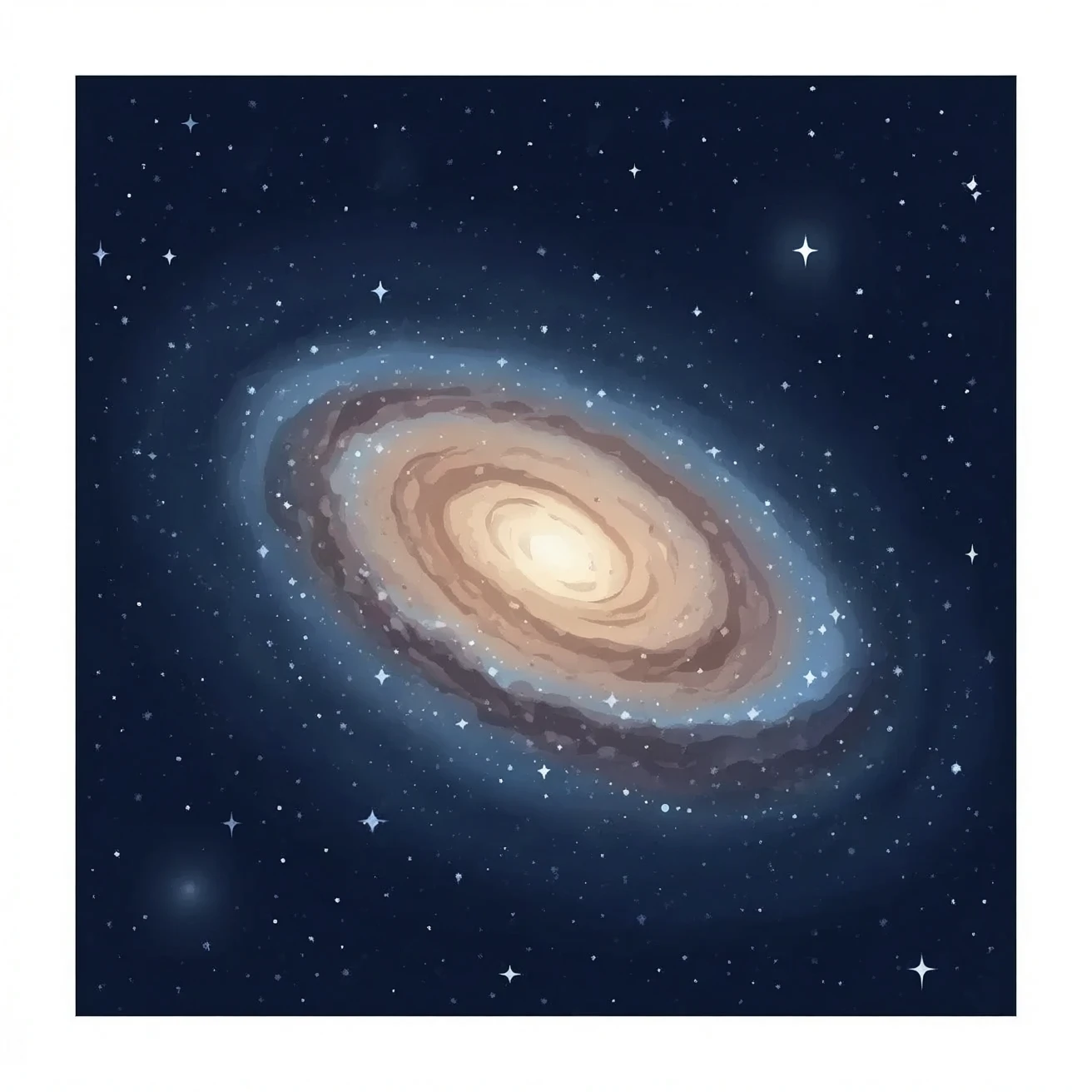 Make a galaxy collision emoji emoji