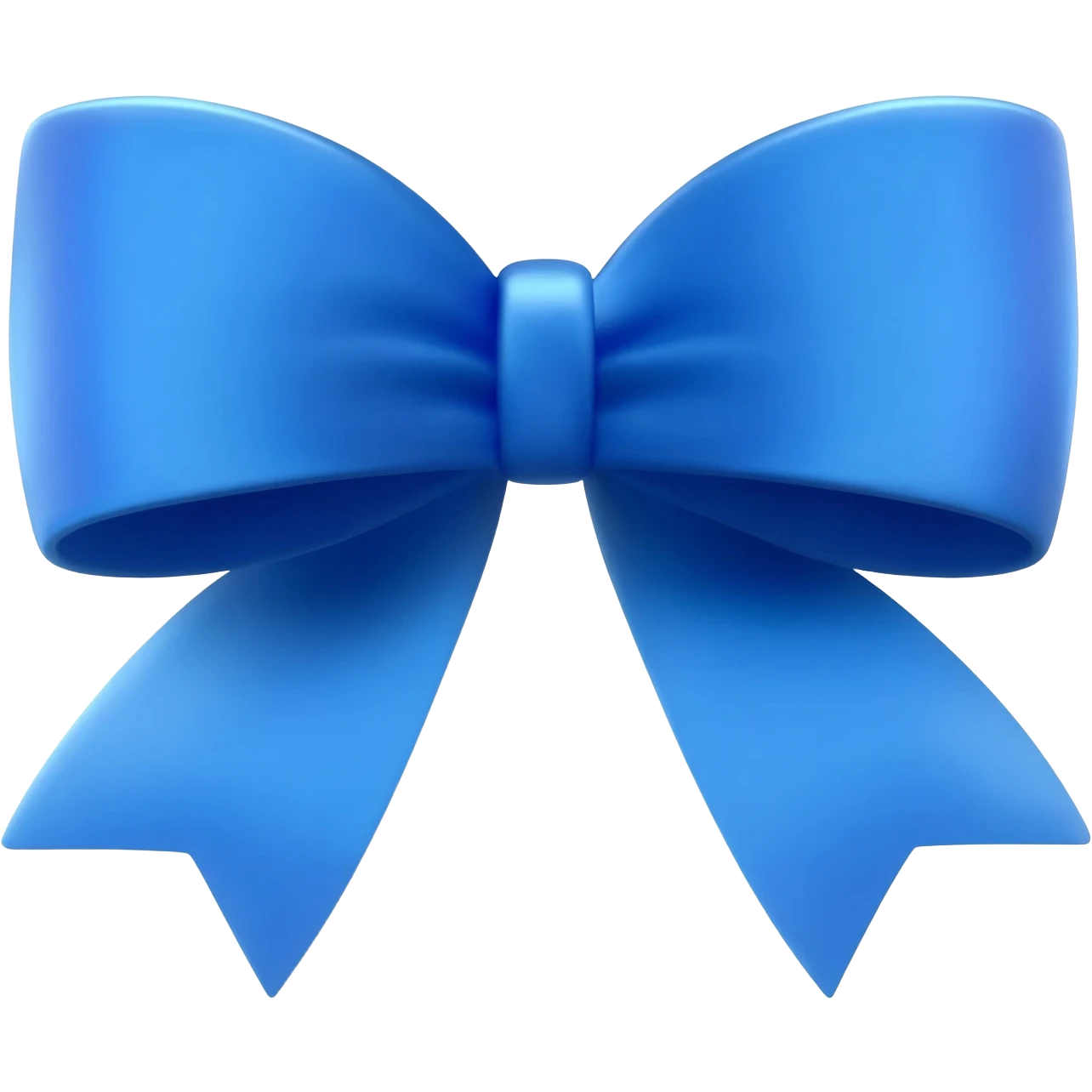 Blue bow emoji