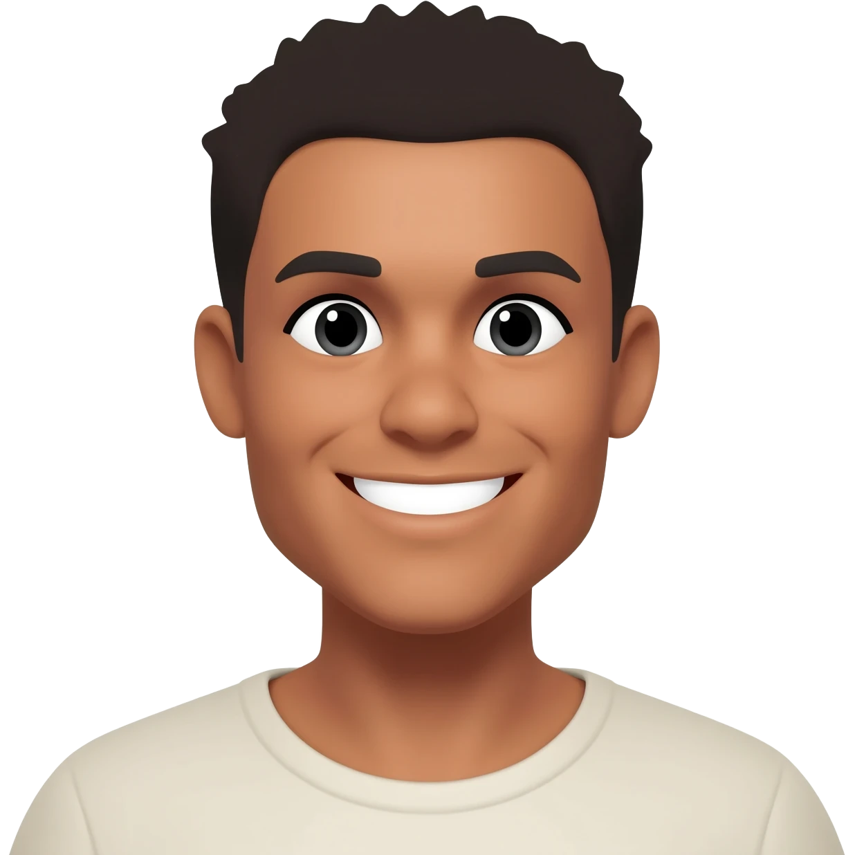 Prideful smile emoji