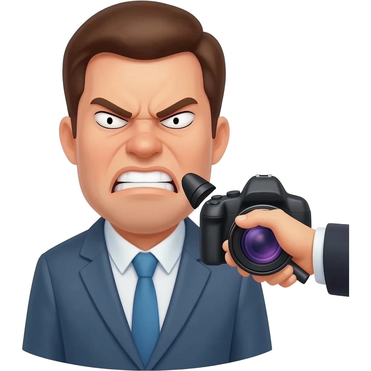 ara a sant jordi enfadat sent entravistat per una entrevistadora amb micro i camara emoji