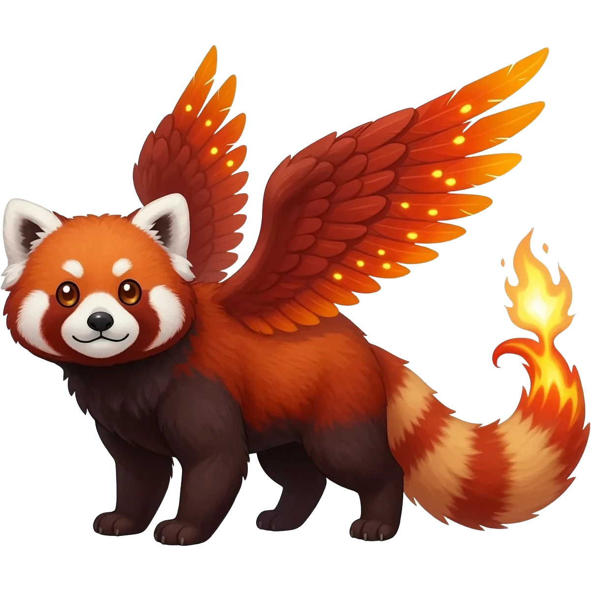 Red Panda-Red Fox-Braviray-Delphox-Fennekin-fusion-animal-hybrid-creature emoji