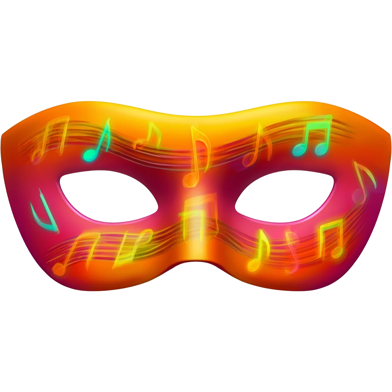 Create a bright and artistic emoji that represents musical theater. emoji