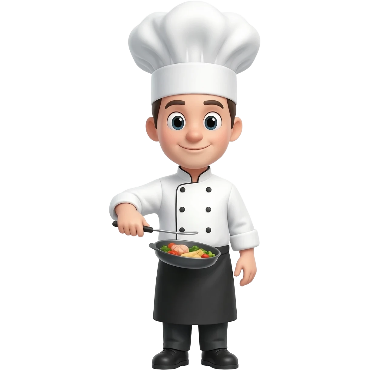 a chef cooking food emoji