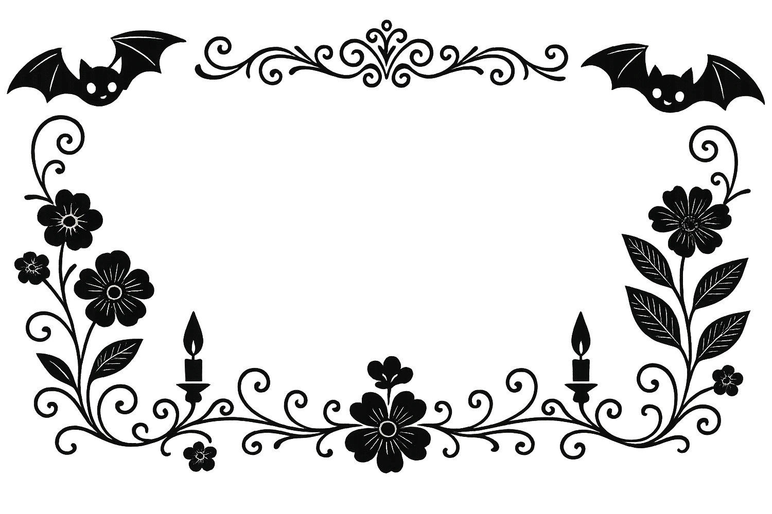 Remove the background and any text from this goth banner, keep it cute, expressive, minimal, in the style of imagen-4-fast-KaUtLiSA10F, with a transparent background. emoji