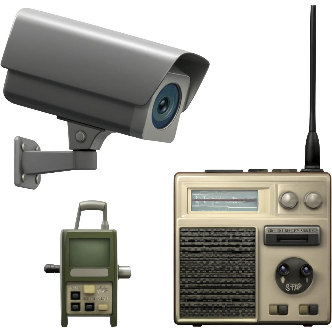 surveillance gear, Stasi, German secret police gadgets, old, radio etc emoji