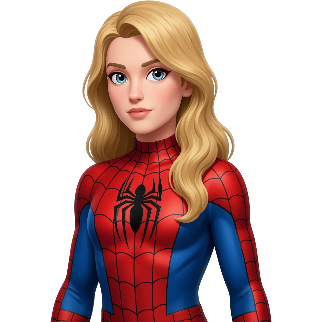 Sipiderman sarışın kadın emoji