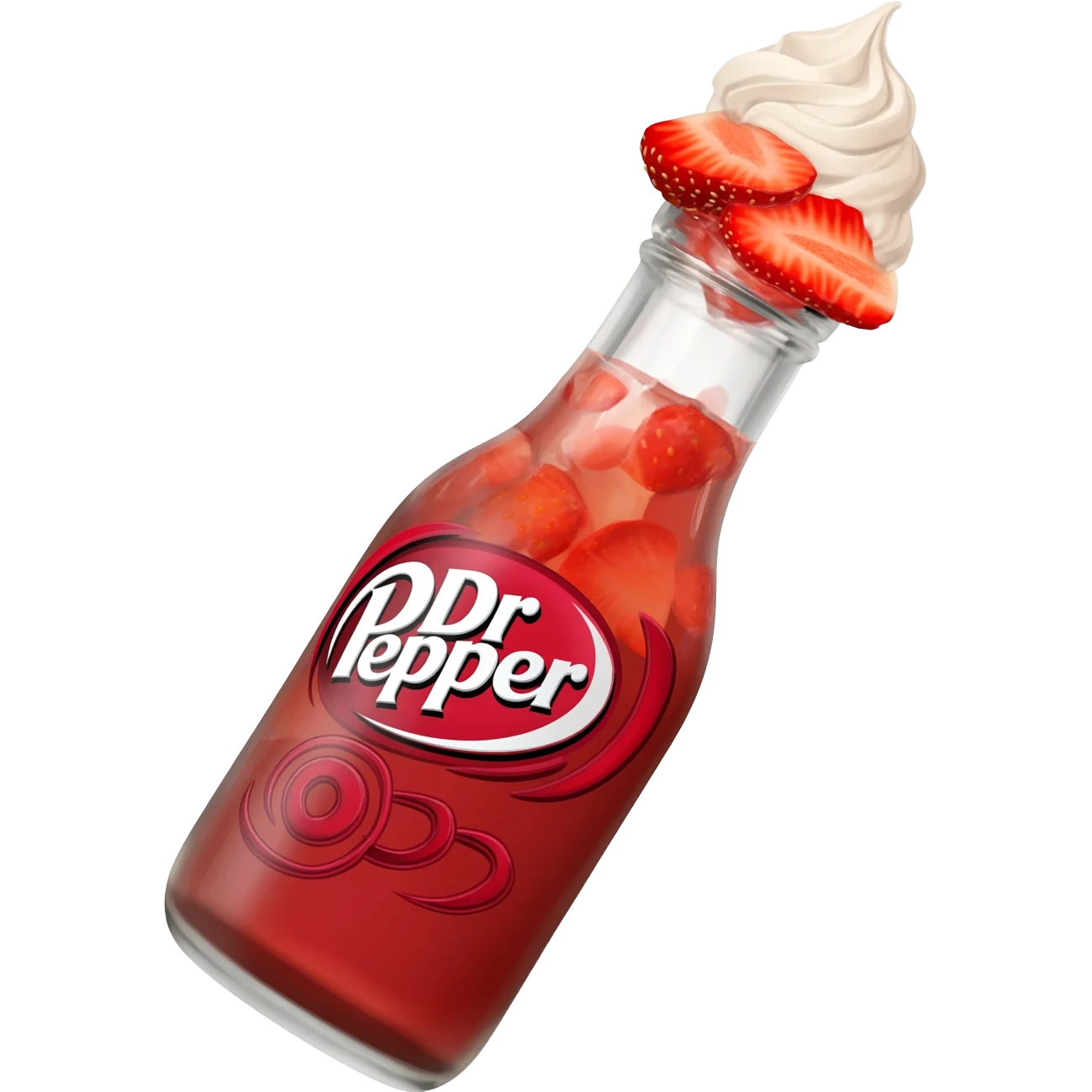 Dr.Pepper strawberries and cream emoji