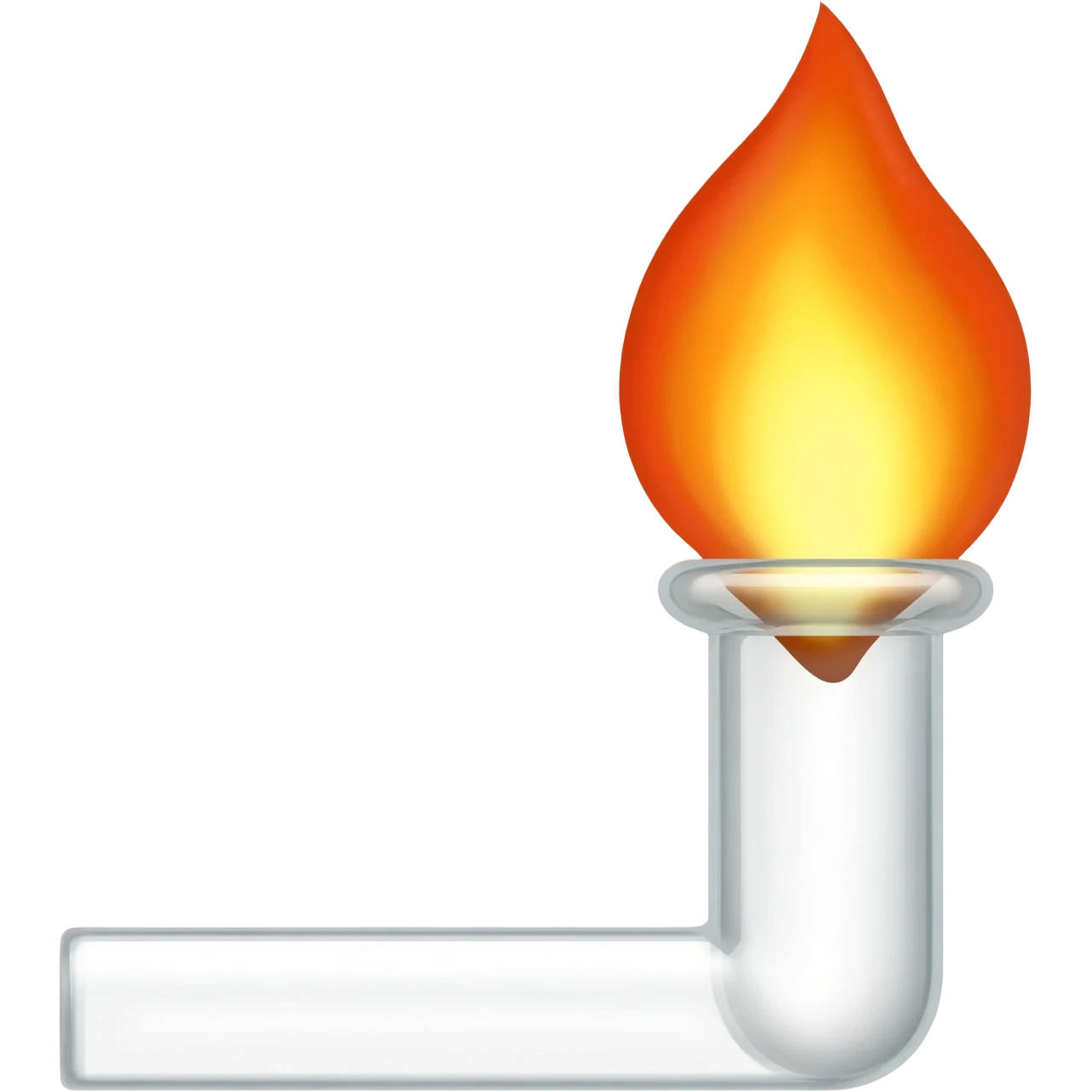 Torch lighter heating glass pipes emoji