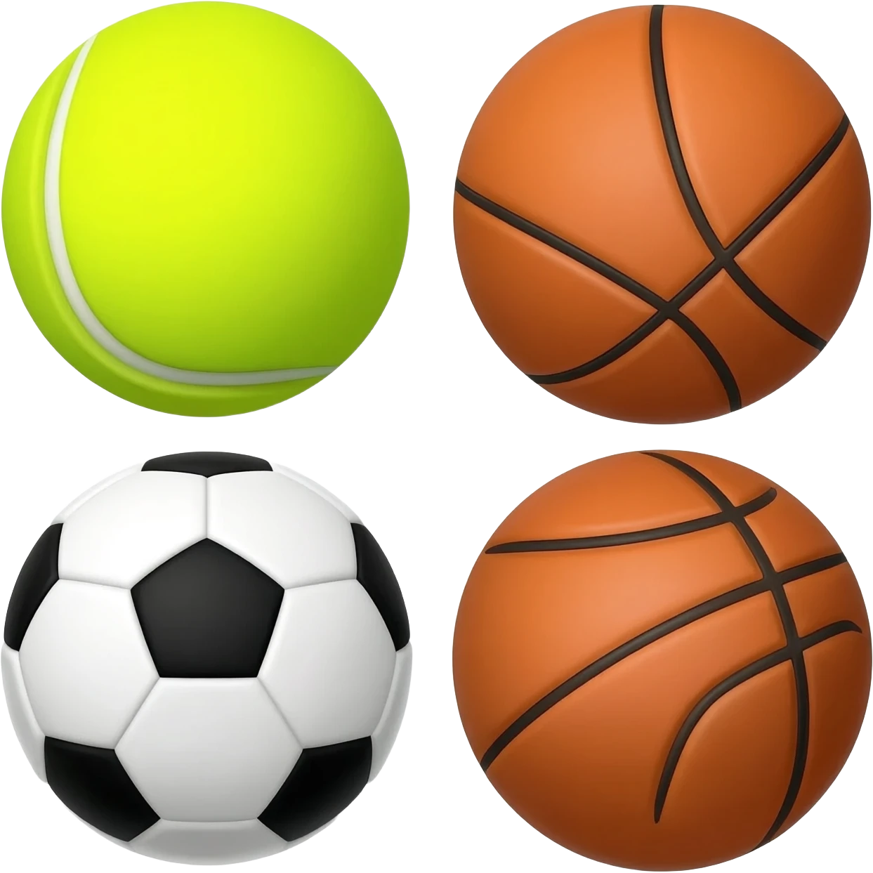 tennis basketball soccer emoji