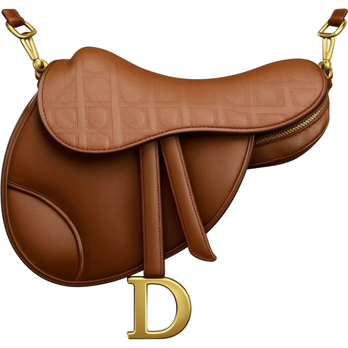 brown dior saddle bag emoji
