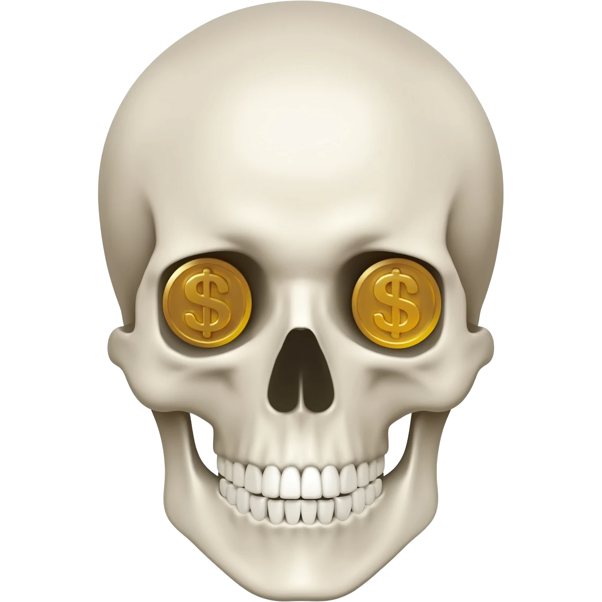 skull with money eyes emoji