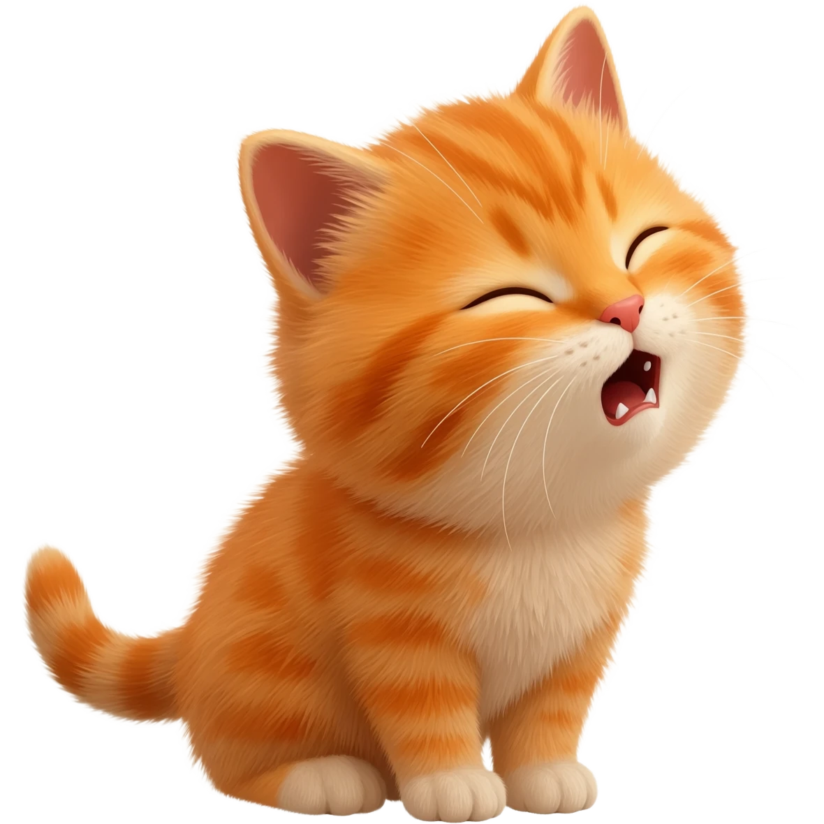 the kitten sneezes emoji