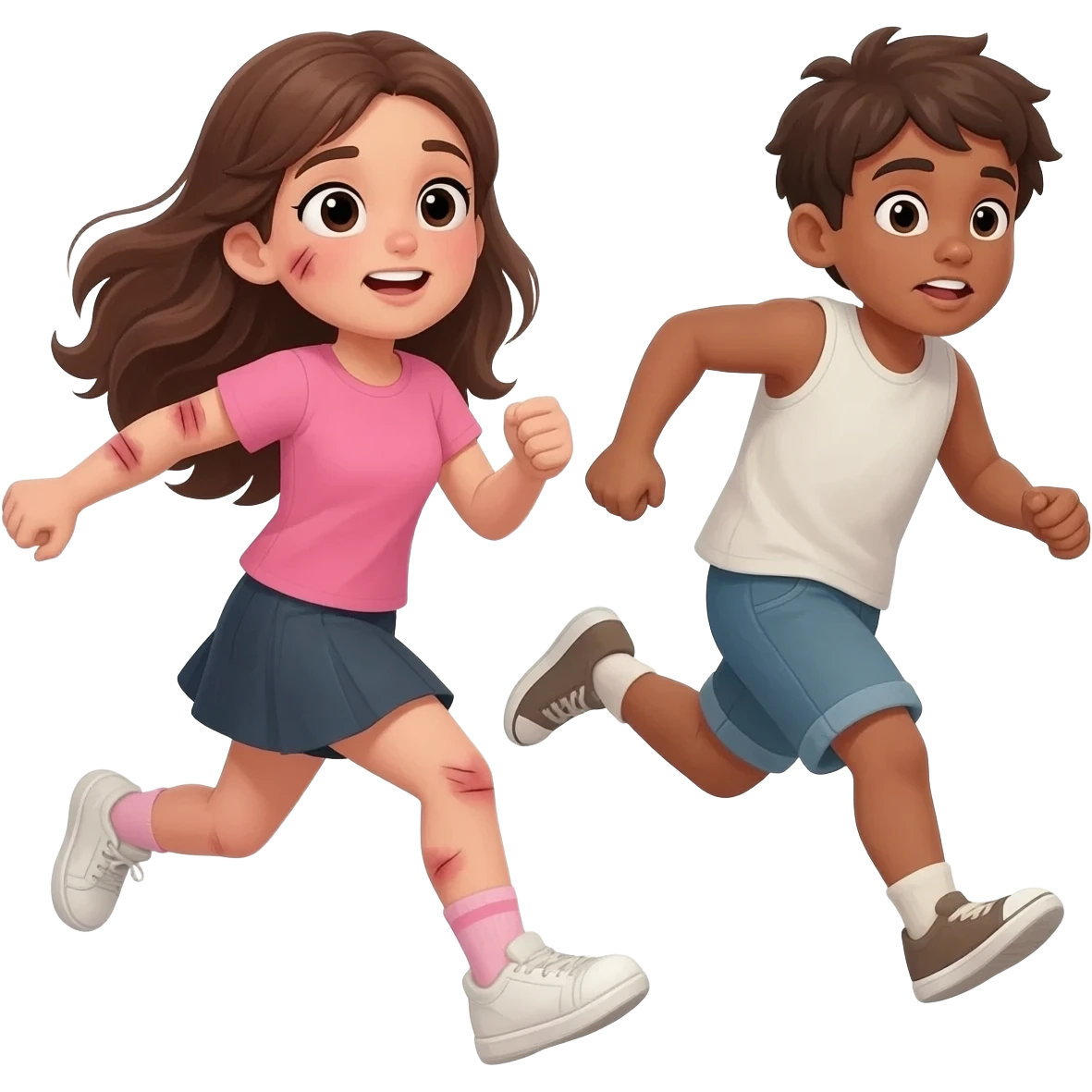 ילדה רודפת אחרי חברה שלה ונשפח לה ששוקו emoji