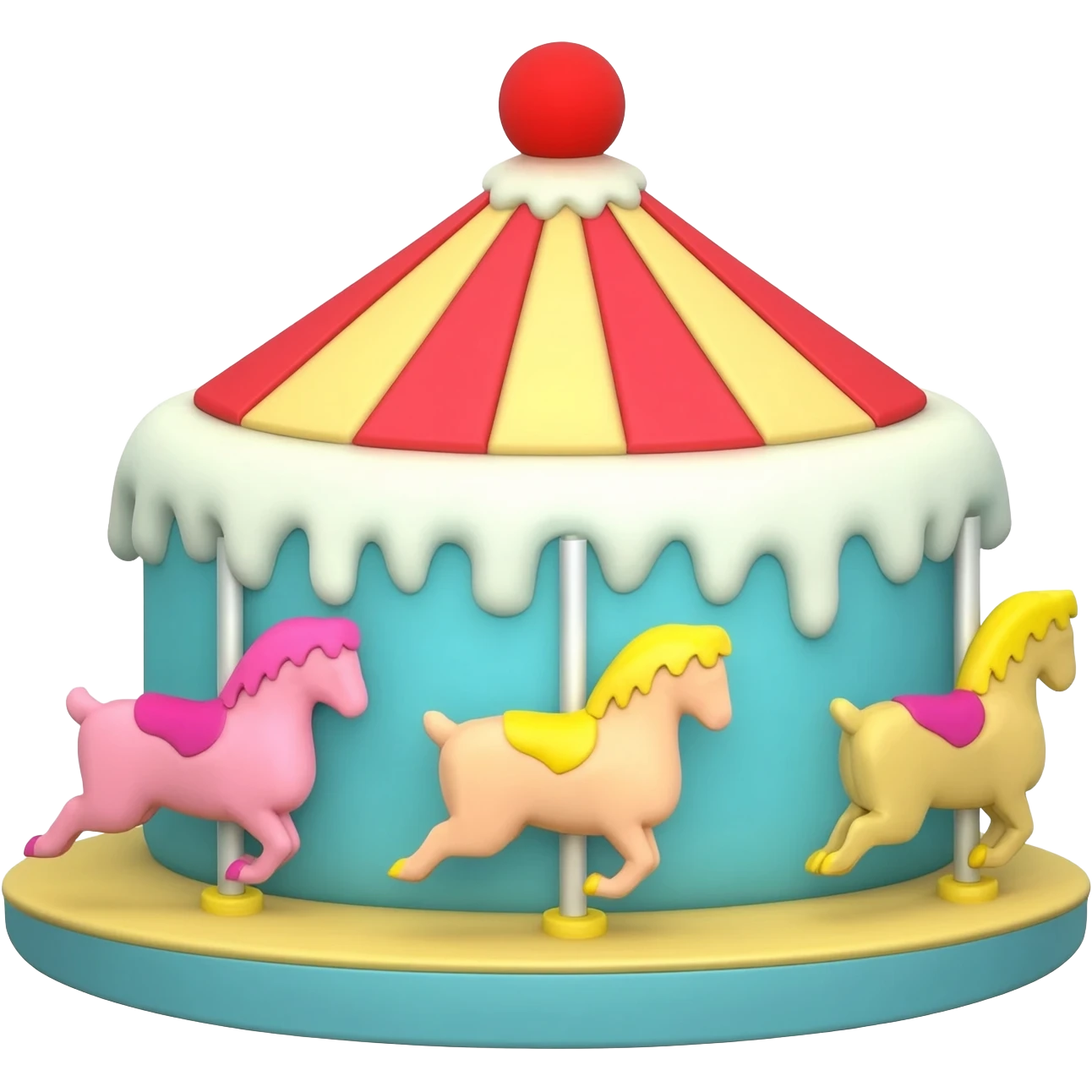 Carousel cake (carousel with sits like a cake) emoji