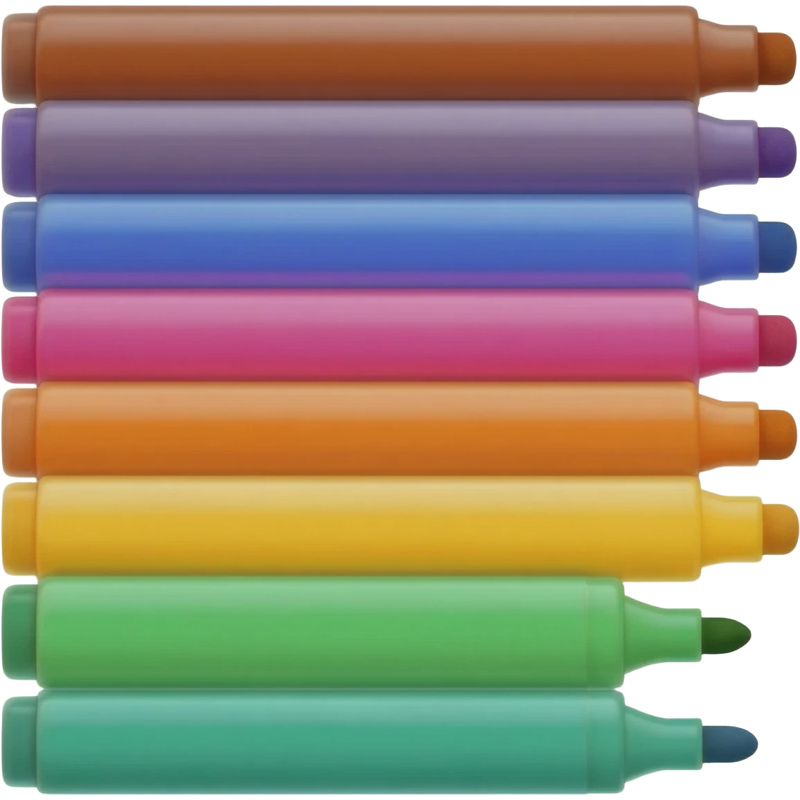 colored maker pens emoji