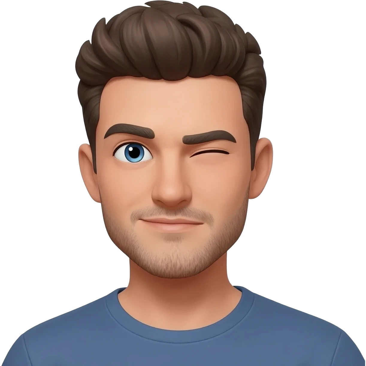 A human doing the sideye emoji