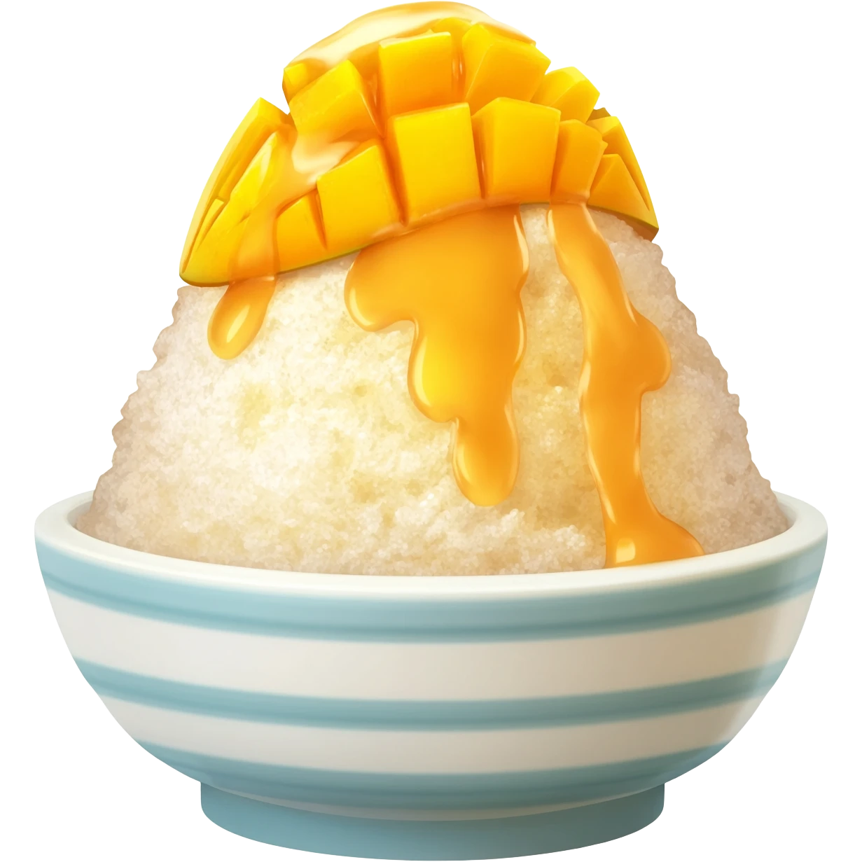 bingsu with mango emoji