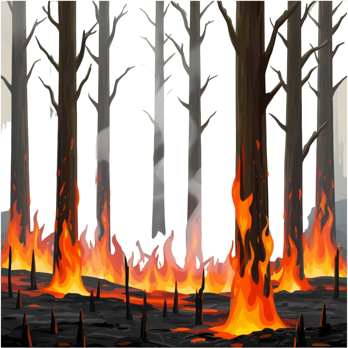 forest fire emoji