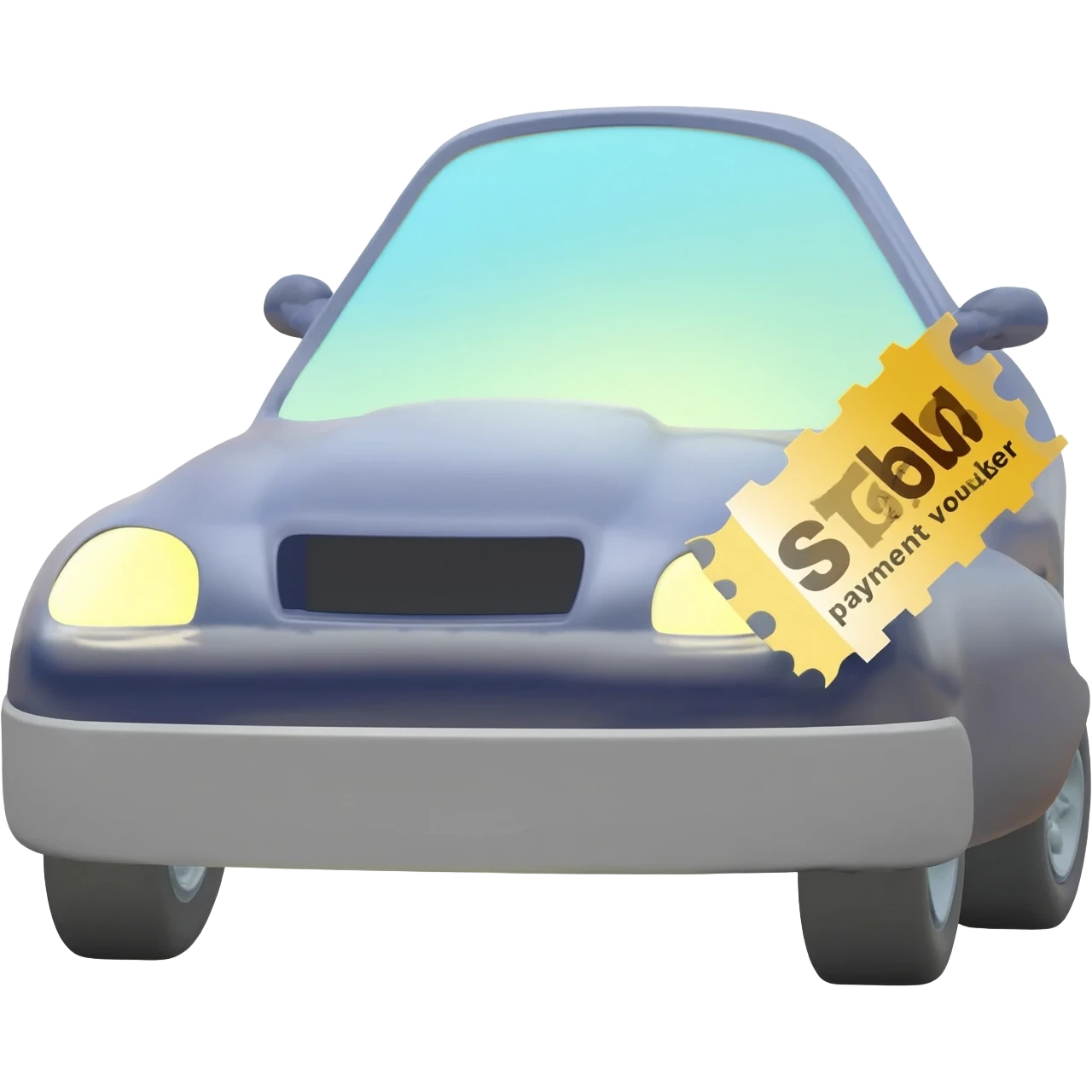 Haz un carro vendido con un voucher de pago emoji