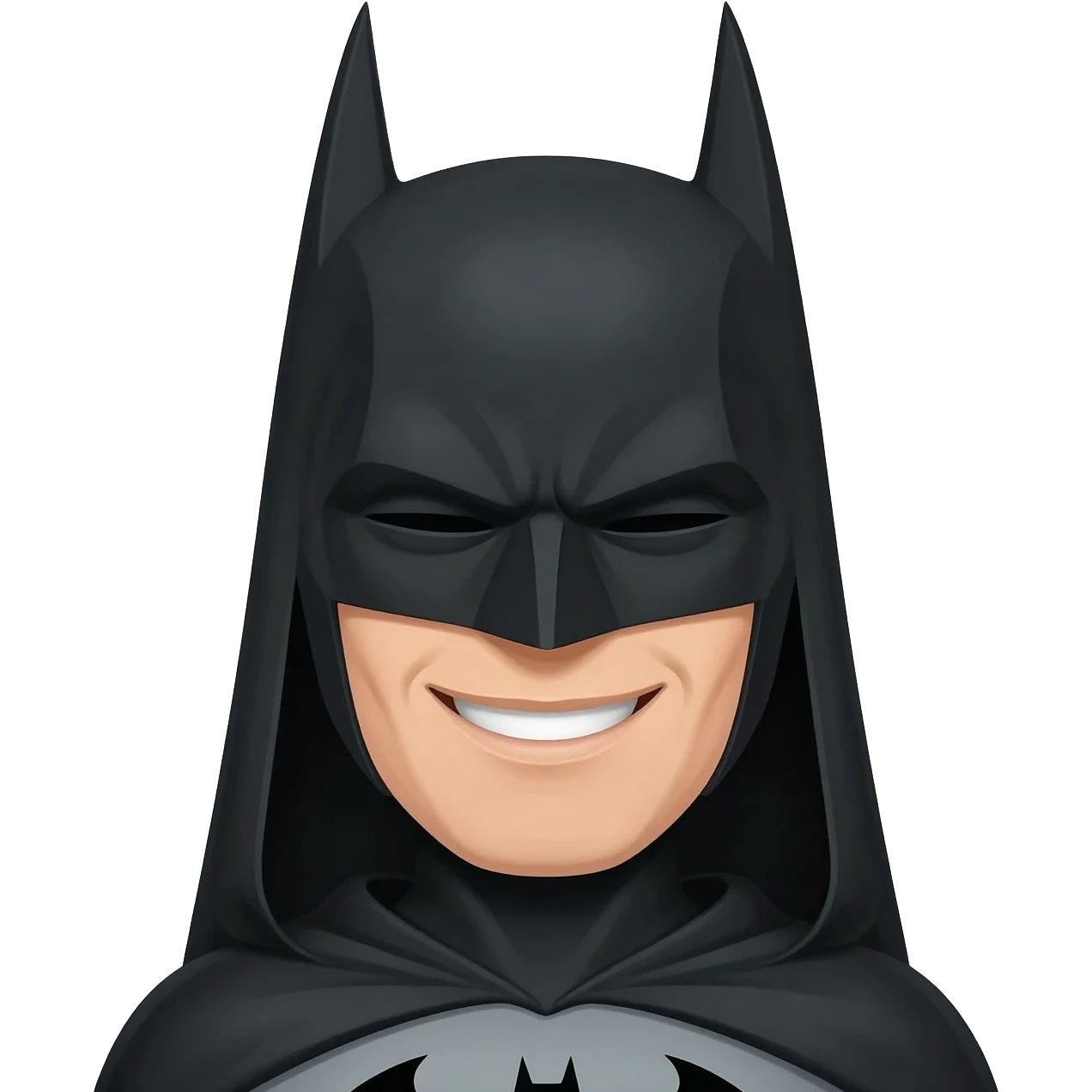 buatkan emoji batman yang tersenyum emoji