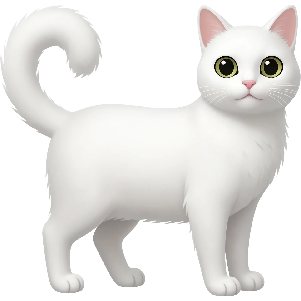 White cats emoji