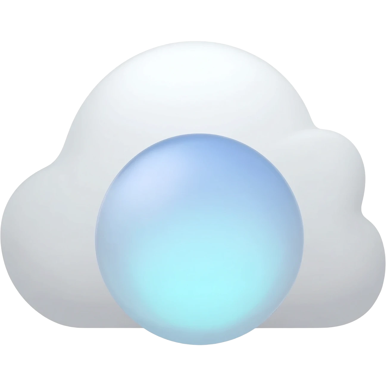 blowing cloud and a ball emoji