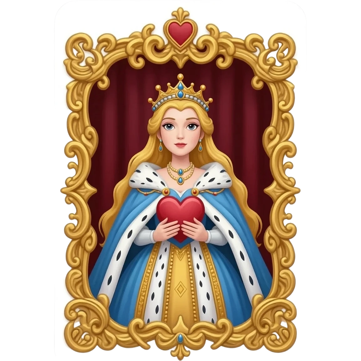 Queen of hearts emoji