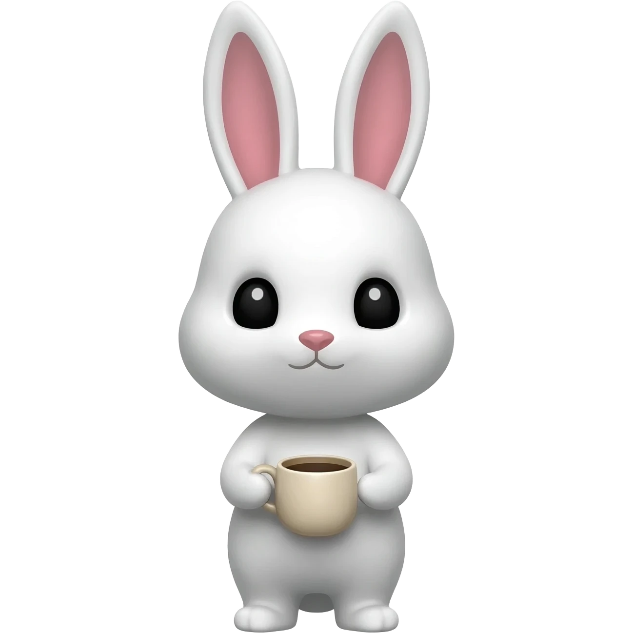 bunny with a cup emoji