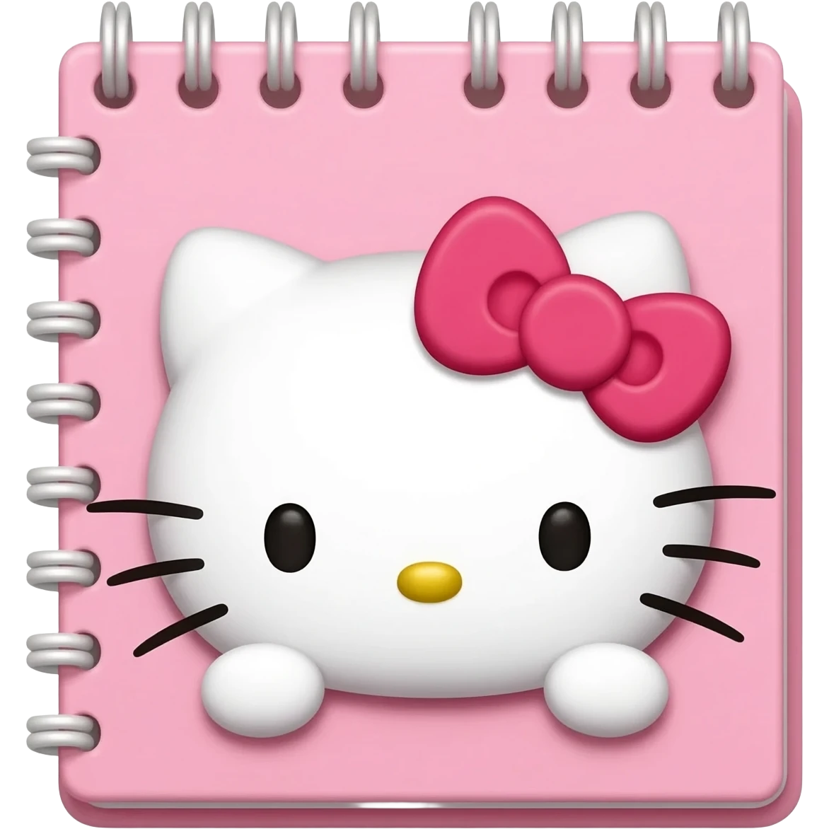 Cute hello kitty notebook emoji