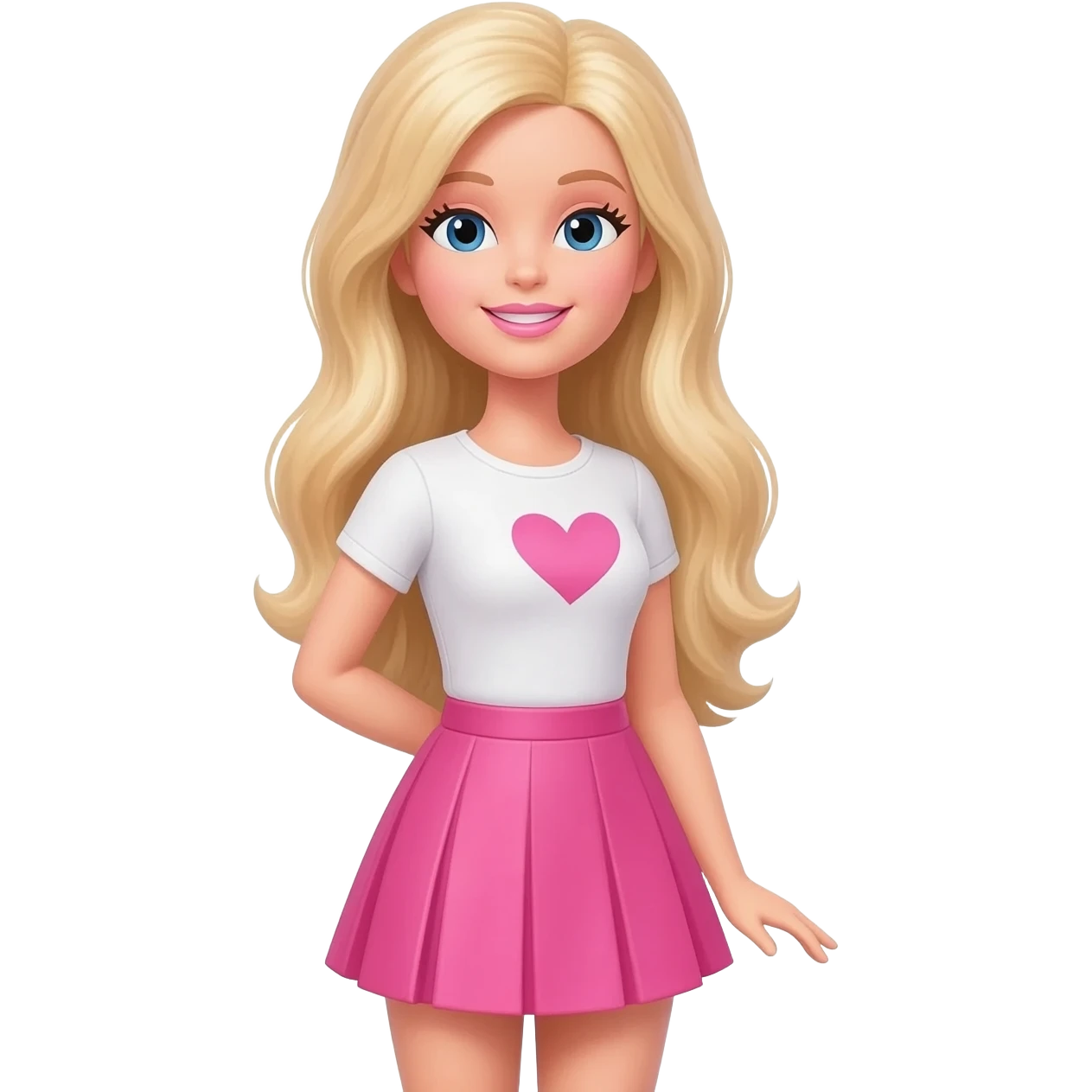 Barbie short skirt emoji
