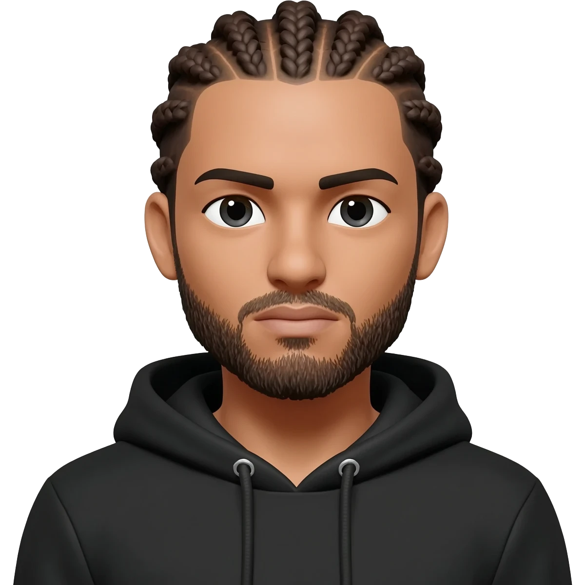 white male with conrow braids emoji