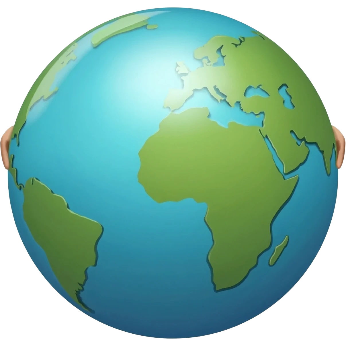 Atlas carrying the wold on his shoulders emoji