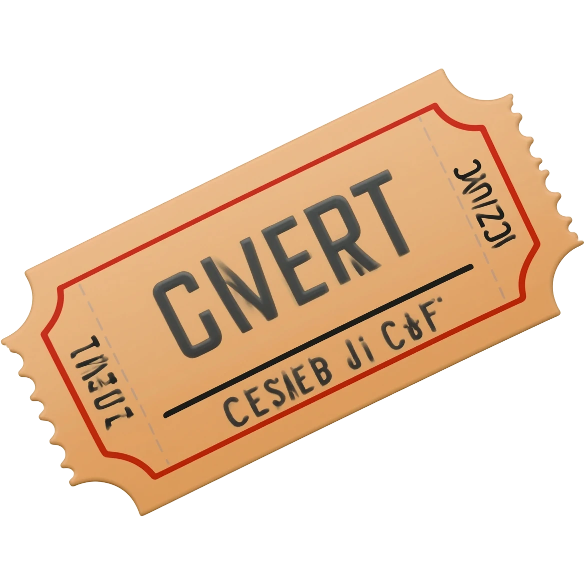 clear concert ticket emoji