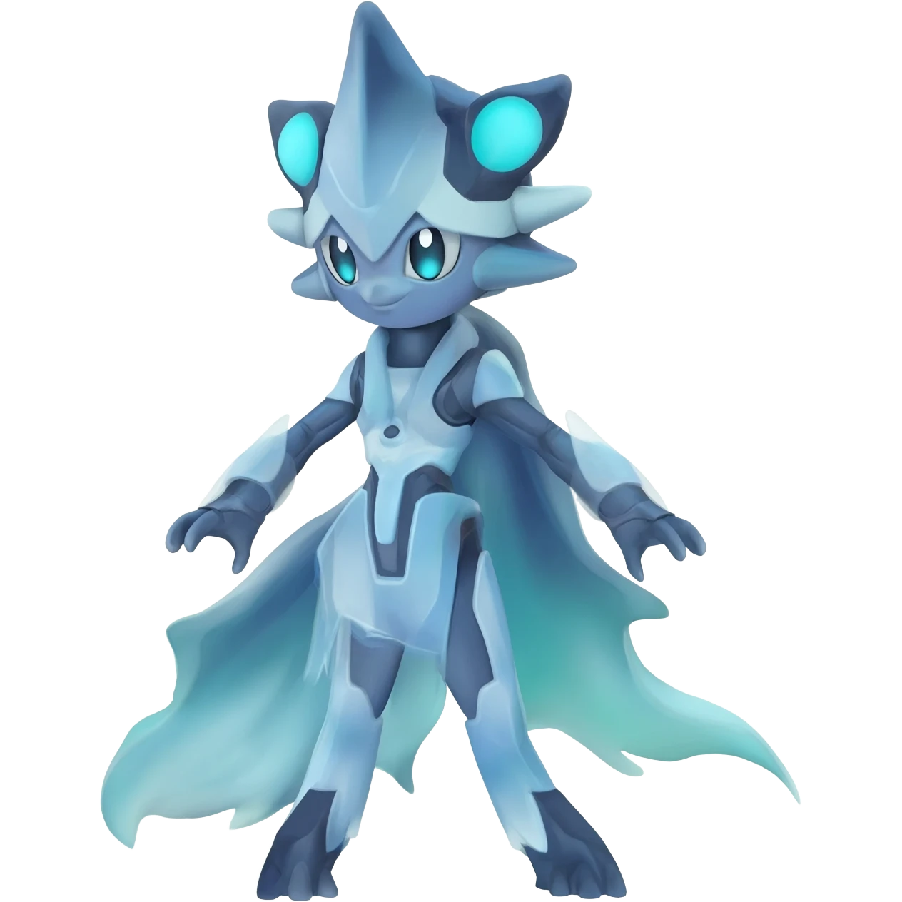 Futuristic Ethereal Modern Fakémon-creature-hybrid Full Body emoji