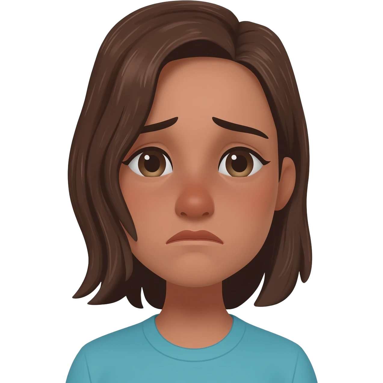 mujer levantandose deprimida emoji