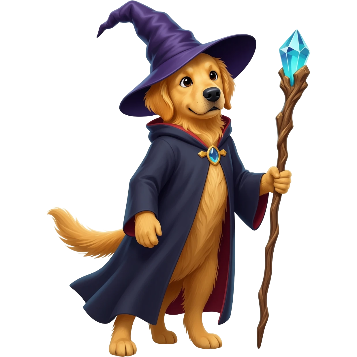 Dog wizard emoji