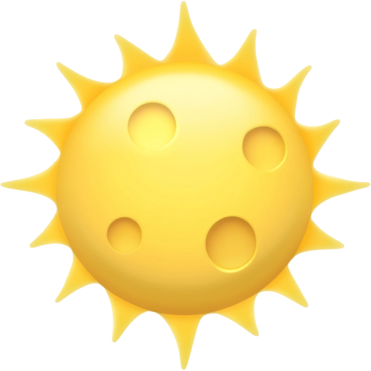 Moon and sun emoji