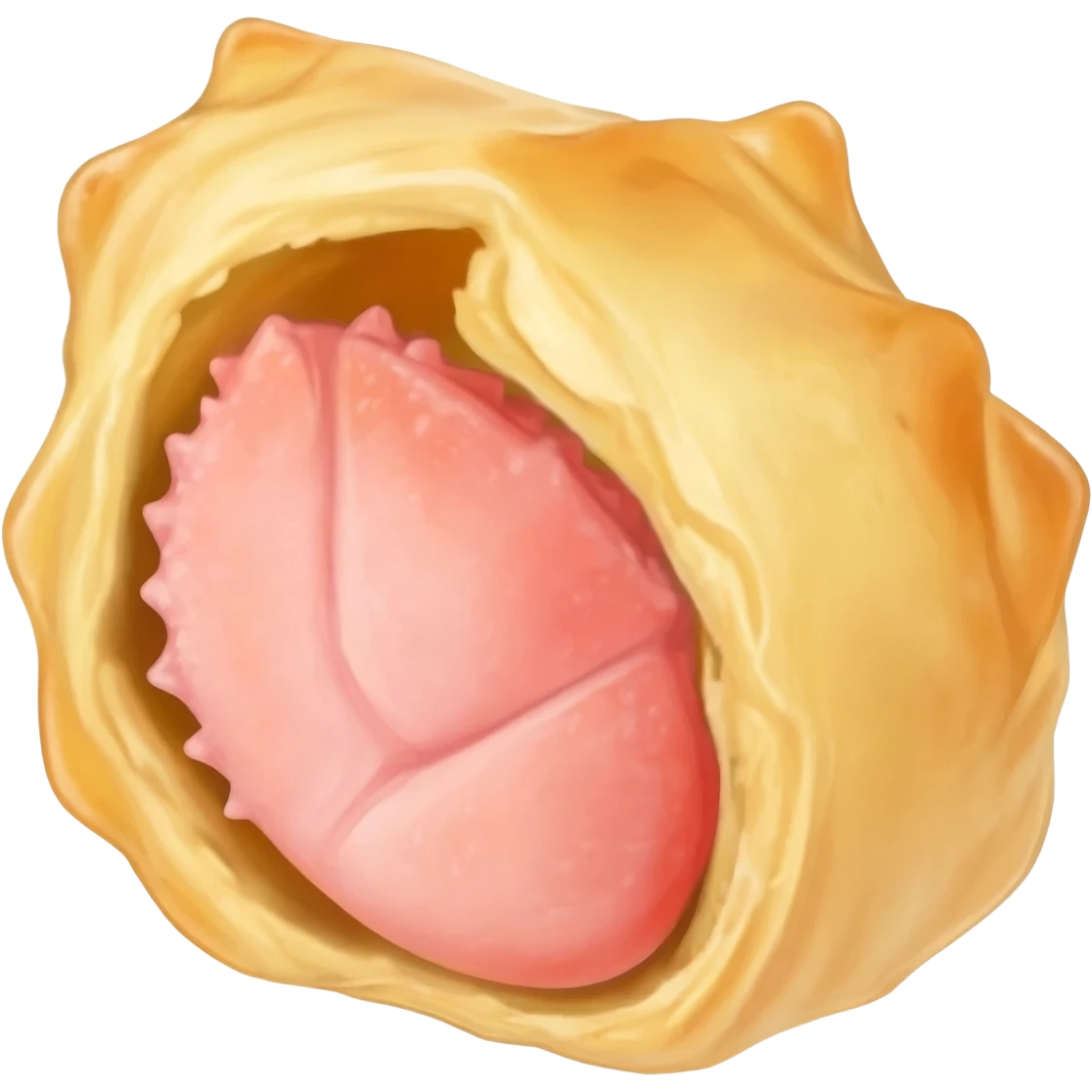 แป้งห่อปูอัดข้างใน emoji