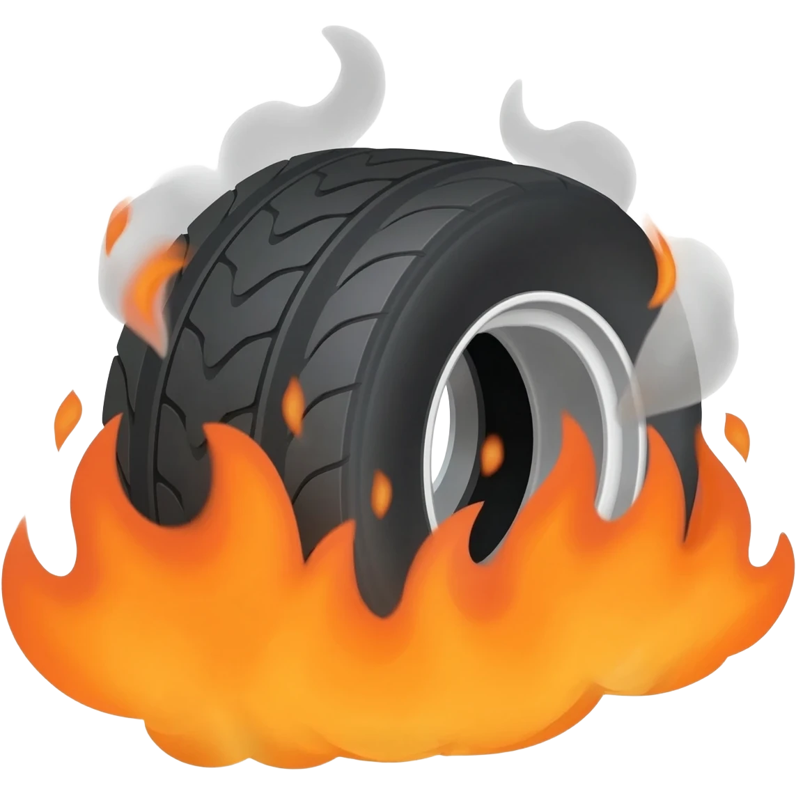 Tekerı yanan bir Boeing 747 emoji