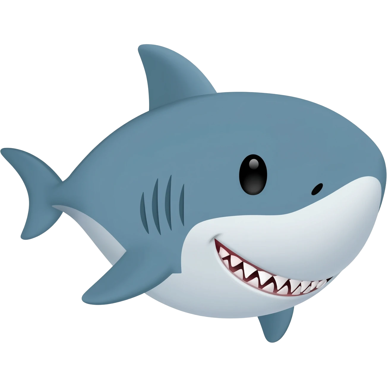 Baby shark with teeth emoji