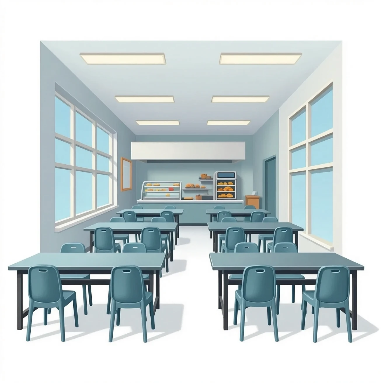 School Cafeteria Inside emoji