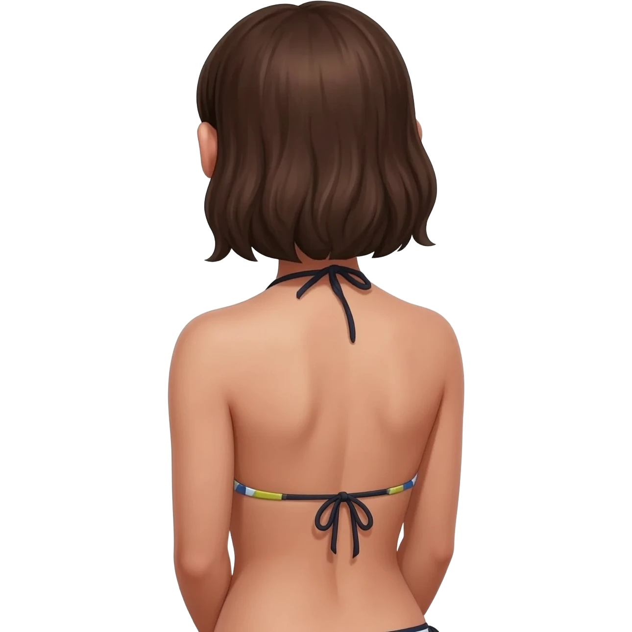 Mädchen Arsch im bikini von hinten gebückt (nur der arsch) emoji