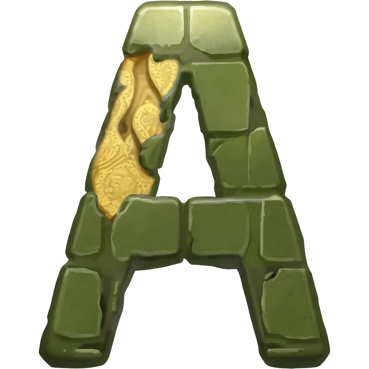 the letter a in the form of a grenade emoji