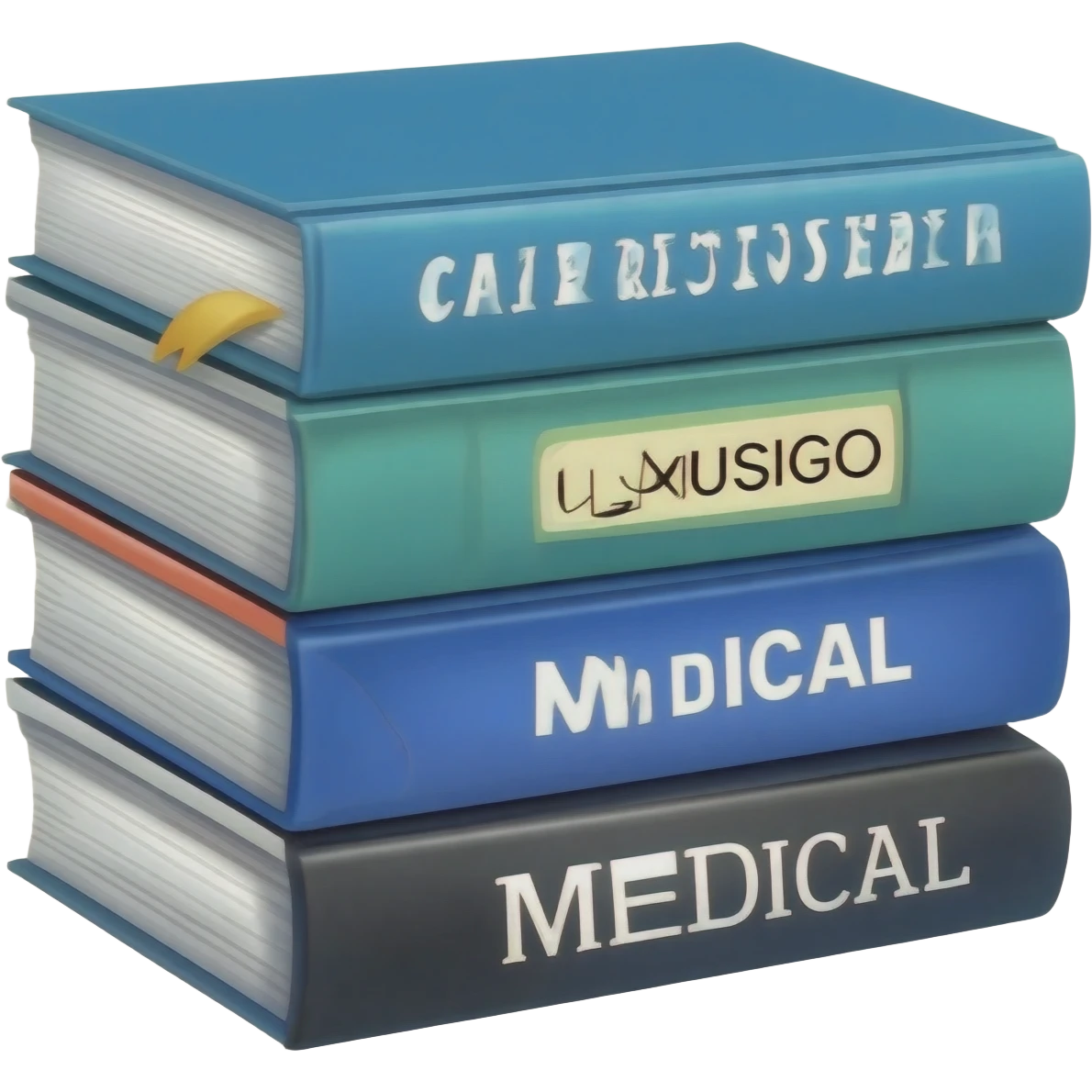 4 stacked medical journals emoji