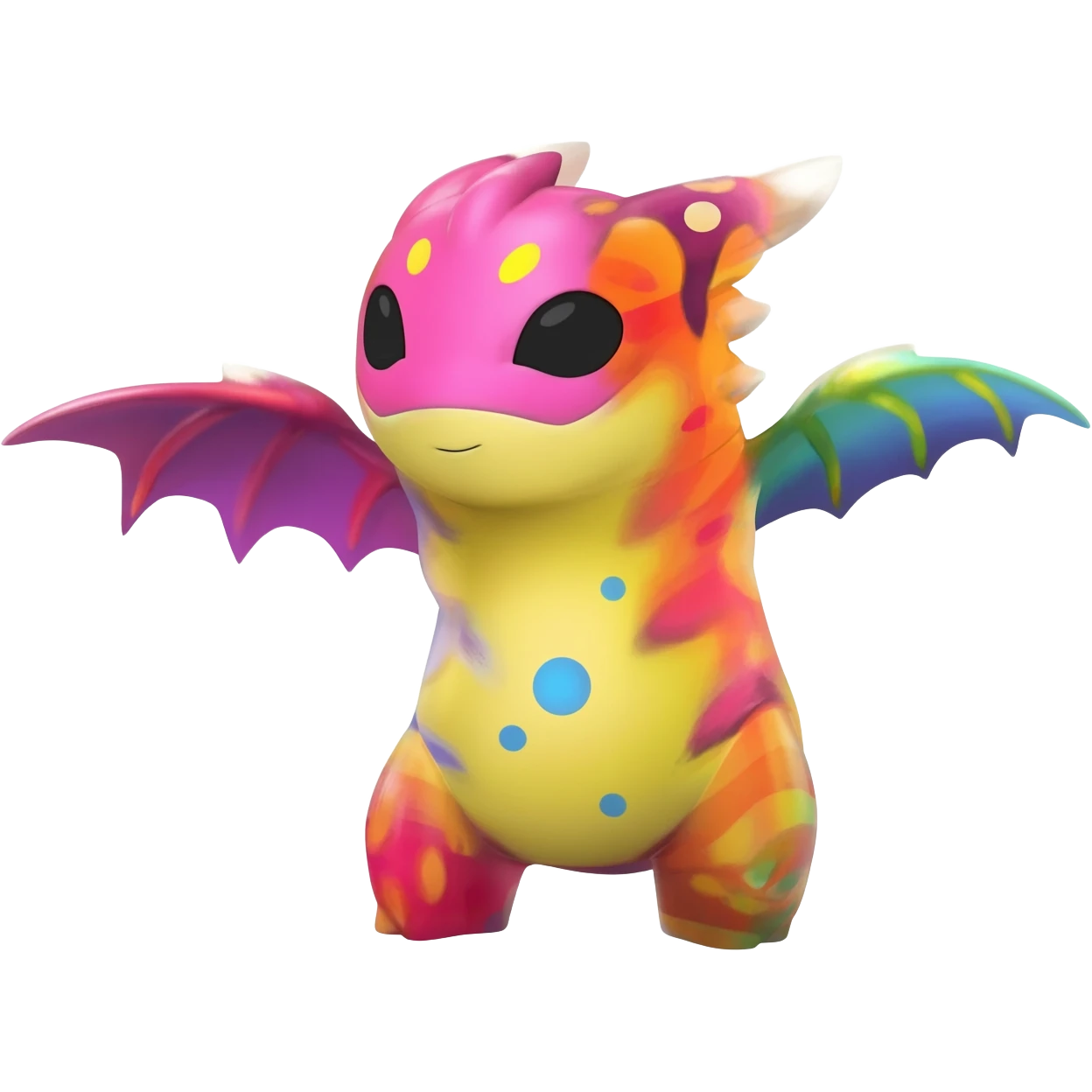 colorful vibrant Fakémon-creature with random markings emoji