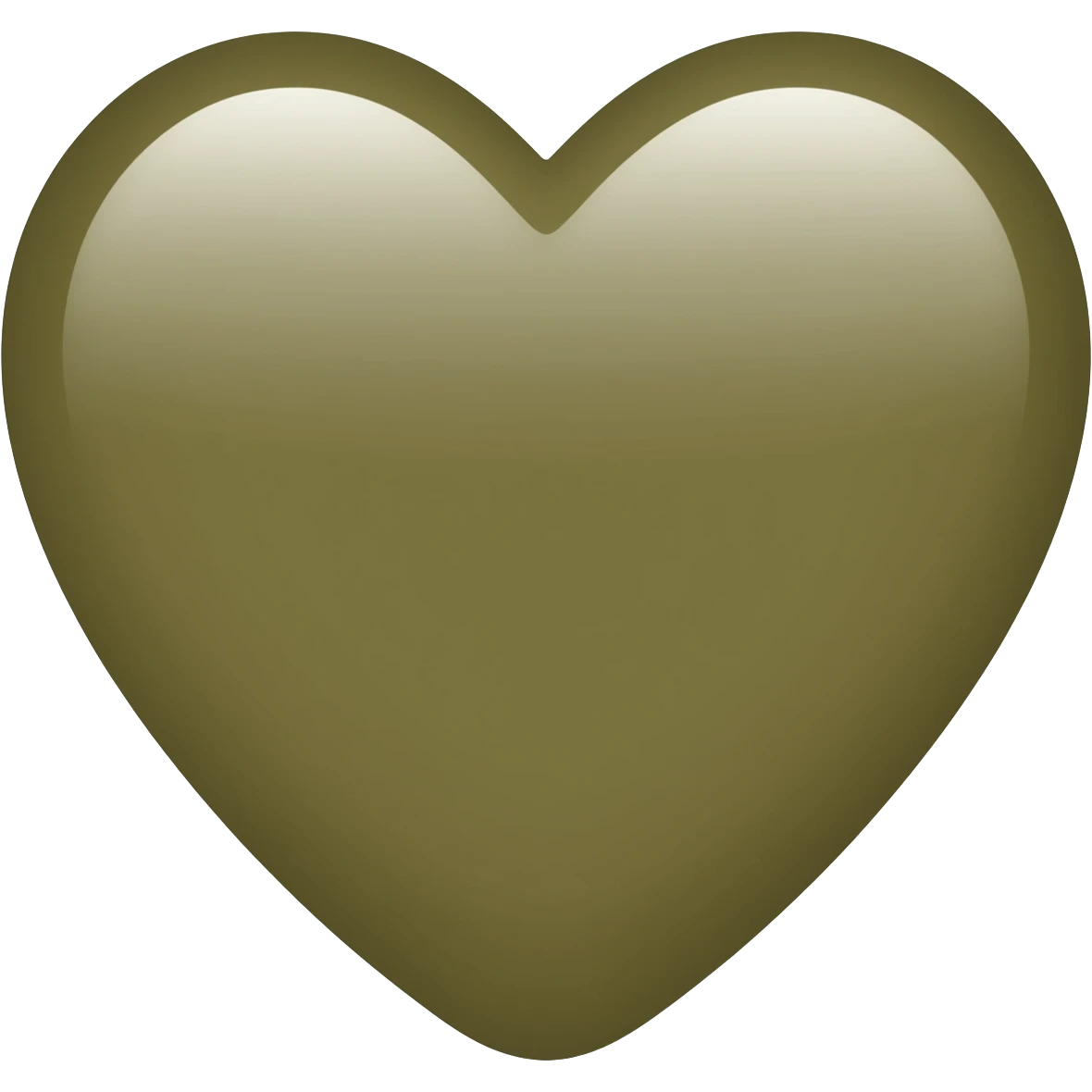 heart emoji with colour code #62724F emoji