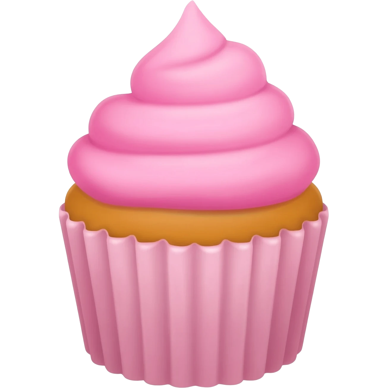 Cupcake with pink icing emoji