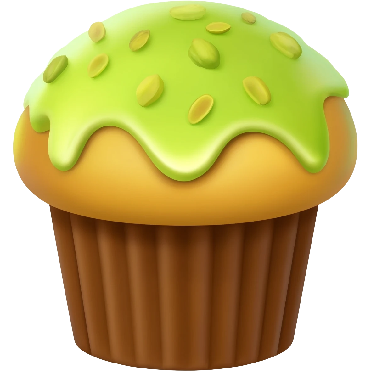 Muffins with pistachio emoji