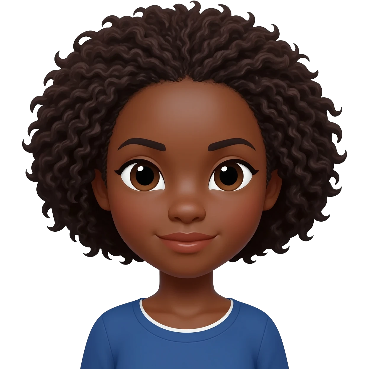 black girl with Maltese emoji